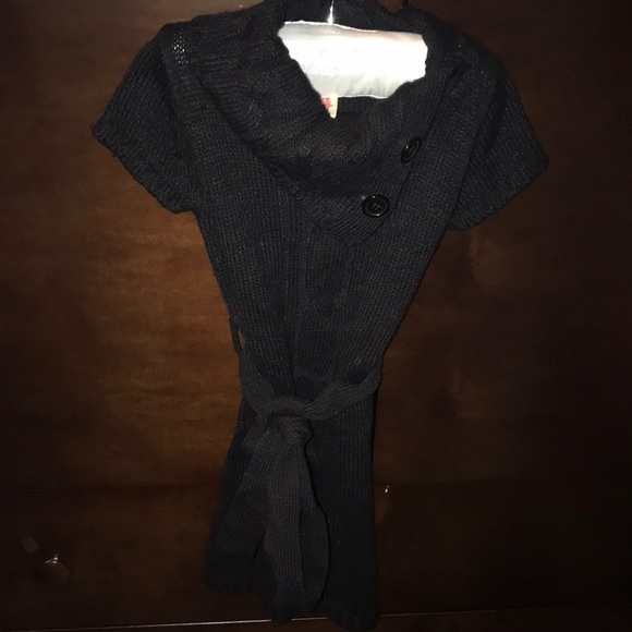 little girls black sweater